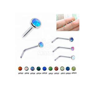 Anillo <span class=keywords><strong>de</strong></span> Nariz <span class=keywords><strong>de</strong></span> <span class=keywords><strong>Titanio</strong></span> G23 al por Mayor con Piedra <span class=keywords><strong>de</strong></span> Ópalo en Forma <span class=keywords><strong>de</strong></span> L, Tipo Push-in, Joyería para Fiesta <span class=keywords><strong>de</strong></span> Compromiso Ortodoxa, Regalo <span class=keywords><strong>de</strong></span> Boda para Mujer - Product Image 2