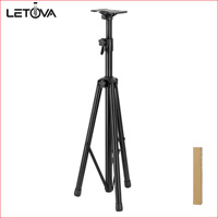 Support de Haut-Parleur Trépied Métallique Réglable Letova SPS-803 pour Moniteur de Studio, Capacité de Charge 60KG, Vente en Gros