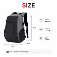 Sac à dos unisexe en tissu Oxford avec fermeture éclair, grand format, étanche, avec chargement USB, idéal pour les voyages d'affaires, personnalisable avec logo, haute qualité, vente chaude, tendance