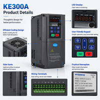 Convertisseur de fréquence VFD pour machine-outil triphasé/monophasé 220V-480V KE300A pour la régulation de la vitesse du moteur de précision