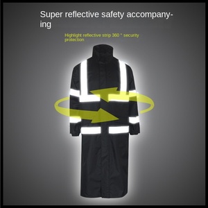 Long imperméable conjoint pour la patrouille de sécurité publique pour le soulagement des inondations et les tempêtes de pluie - Product Image 3