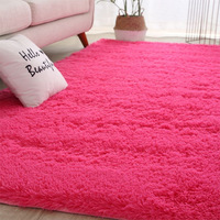Alfombra Peluda para el Hogar, Antideslizante, para Sala de Estar