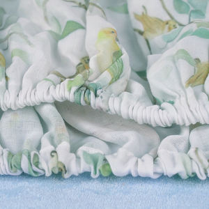 Ultra Soft Woven Bamboo Cotton Muslin Eco-Friendly <strong>Cot</strong>/Crib <strong>Sheet</strong> Cover for Newborn Toddler Baby Boys &amp; Girls Healthy Sleep - Product Image 3