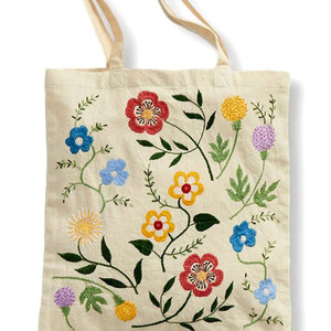 กระเป๋าผ้าฝ้ายเย็บปักสวยงามเป็นมิตรต่อสิ่งแวดล้อมออกแบบได้ตามต้องการ - Product Image 3