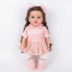 Muñeca Realista R&B <span class=keywords><strong>de</strong></span> 15 Pulgadas (46 cm), Muñeca <span class=keywords><strong>de</strong></span> <span class=keywords><strong>Arte</strong></span> Hecha a Mano, Linda Princesa <span class=keywords><strong>de</strong></span> Silicona Platino, Muñeca Realista <span class=keywords><strong>Reborn</strong></span> - Product Image 2