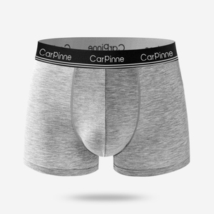 Boxers pour hommes en coton uni à jambe courte, marque privée, avec logo personnalisé - Product Image 2