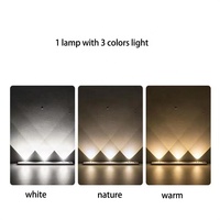 Lampu LED Sensor Gerak Nirkabel Magnetik USB Aluminium Modern untuk Dapur Rumah dengan 3 Suhu Warna & Dapat Diredupkan