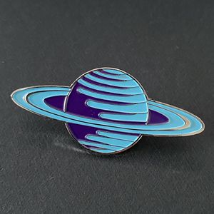 Del fumetto Cielo della Stella della Luna Sole Arcobaleno Pianeta Lasciare Che il Divertimento di Lustro in Primavera Smalto Morbido Risvolto Badge Pin - Product Image 6
