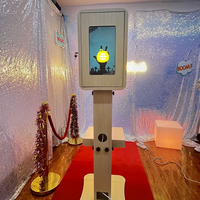 Boîtier métallique compatible avec appareil photo DSLR et iPad pour borne photo selfie de mariage