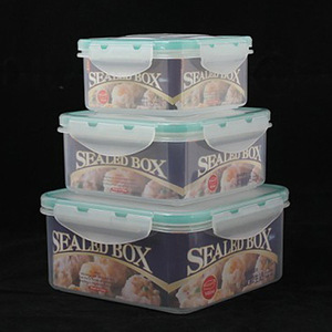 Sealed Box Square Food <b>Storage</b> <b>Container</b> Transparent Clip On Lid Airtight Refrigerator Use - Product Image 1