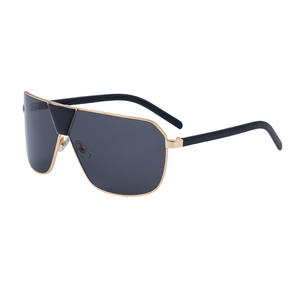 Nouvelles lunettes de soleil pour hommes, monture en plastique noir et métal, protection UV400, verres en polycarbonate, style cyclisme en plein air - Product Image 2