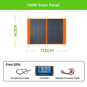 <span class=keywords><strong>Kit</strong></span> de panneaux solaires pliables 60W-500W, efficacité 21%, monocristallin noir portable, pour la recharge de téléphones, ordinateurs portables, banques d'alimentation, <span class=keywords><strong>camping</strong></span>, <span class=keywords><strong>camping</strong></span>-<span class=keywords><strong>car</strong></span>, marine - Product Image 4