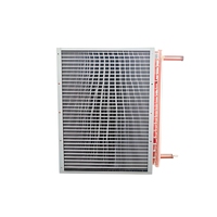 Bobine de condenseur en tube de cuivre en forme de L de 7 mm avec ailettes en aluminium bleues pour climatiseur, pompe à chaleur, moteur compatible 380V/220V