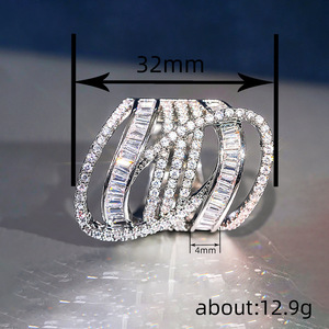 Anello a strati irregolari da donna, gioiello alla moda per le dita - Product Image 4