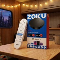 Boîtier TV portable ZOKU C5 RK3518 Quad-core Android 14.0, prend en charge la 4K, télécommande vocale BT, home cinéma, prix d'usine