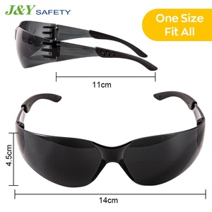 工業用作業傷防止コーティング黒構造安全メガネ耐久性向上 - Product Image 5