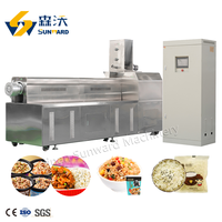 Extrudeuse bivis pour usine de riz nutritionnel FRK, ligne de traitement du riz fortifié, sécheur à four électrique et à gaz