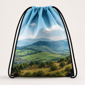 Sac à dos à cordon personnalisé par sublimation, impression intégrale de qualité photo, sac à cordon pour voyage, sport, cadeau promotionnel - Product Image 6