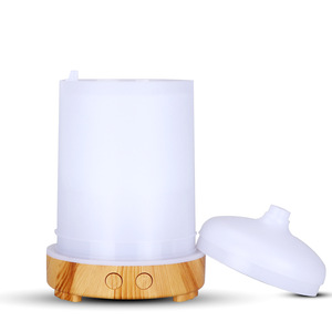 YX Aroma Diffuser 200Ml <b>Water</b> Tank Home Use Electric Humidifier With <b>Timer</b> Light Wood Grain Dark Wood Grain - Product Image 3