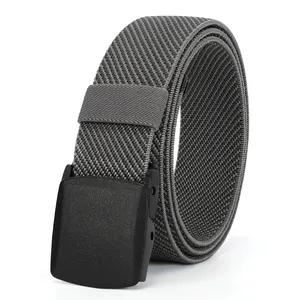 Plastic Autogrip Gesp Ontwerp Polyester Twill Weave Rekbare Webbing Pp Geweven Stof Riem Voor Mannen