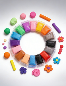 Baril en argile multicolore pour l'artisanat des enfants, fournitures d'art, <span class=keywords><strong>poterie</strong></span>, argile à modeler DIY, outil de modelage - Product Image 4