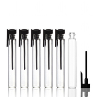 Botol parfum kaca, botol parfum perjalanan saku kecil Mini 0.5ml 1ml 2ml 3ml 5ml dengan semprotan