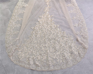 Best seller 3 metri più economico lunghezza cappella Champagne bianco avorio veli da sposa con pettine <span class=keywords><strong>Veu</strong></span> De Noiva Longo velo da sposa - Product Image 6