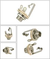1/4 ''6.35mm Mono Jack Socket Mount Audio Jack Haut-Parleur Adaptateur Connecteur pour Guitare Électrique Basse