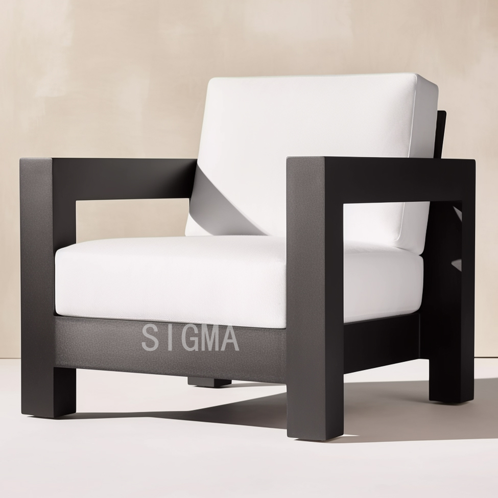 Modern Design Patio Furniture Sofa Set  Luxury Powdercoated Aluminum  Outdoor Patio Furniture For Hotel Villa