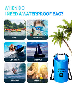 กระเป๋าแห้งกันน้ำ 2 ลิตร 5 ลิตร 10 ลิตร 15 ลิตร 20 ลิตร 30 ลิตร 40 ลิตร 50 ลิตร 60 ลิตร กระเป๋าเป้กันน้ำ กระเป๋าเป้กันน้ำแบบซีล็อค - Product Image 5