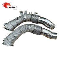 Système d'échappement haute performance pour BMW F10 M5 F12 F13 M6, tuyau de descente en acier inoxydable 304SS avec isolation thermique, en stock