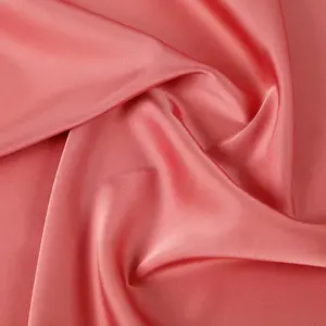 Custom printed saree beauty 100% polyester plain satin fabric with high quality