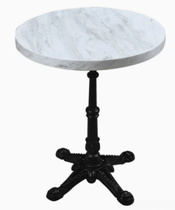 Mesa Redonda Cuadrada de Mármol para Exteriores, Mesa de Comedor para Cafetería y <span class=keywords><strong>Restaurante</strong></span>, Mesa de Café de Aluminio de Alta Calidad para Exteriores para Restaurantes - Product Image 2