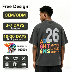 T-Shirt Oversize in Cotone 100% con Logo Personalizzato, Etichetta Tessuta, Alta Qualità, Ricamo e Stampa in Rilievo per Uomo - Product Image 2