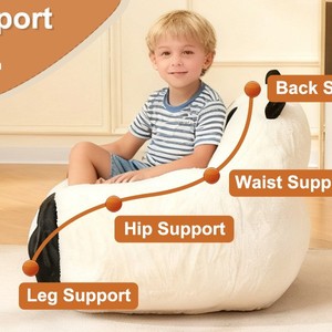 Canapé Panda Beanbag pour enfants, chaise de lecture en mousse à haute élasticité, extra douce, pour salon et chambre à coucher - Product Image 2
