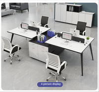 Table de bureau modulaire moderne Poste de travail pour le personnel Mobilier de bureau commercial Ensemble bureau de séparation