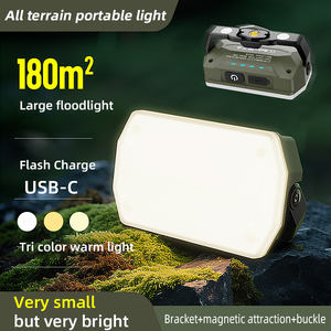 Lampe de camping extérieure moderne, étanche, portable, rechargeable, LED haute luminosité, multifonctionnelle, lampe de travail, matériau ABS+PC - Product Image 2