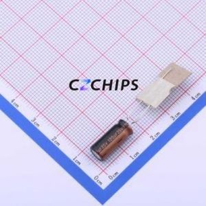 Condensateur électrolytique en aluminium à montage traversant RXW121M1ETA-0615, montage traversant, D6.3xL15mm 120uF 20% 25V 430mA-100kHz - Product Image 1