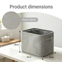 Paniers de rangement multifonctionnels portables, robustes, pliables, avec poignées, pour un usage quotidien