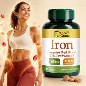 Suplemento de Hierro Shecome de 65 mg con Logotipo Personalizado, Apoya la Producción de Glóbulos Rojos para Hombres y Mujeres, Tabletas de Hierro para el Cuidado de la Salud - Product Image 3