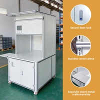 Table industrielle personnalisable en tôle d'aluminium 6063 T5, conçue pour la sécurité, avec panneau de commande, pour le pliage, la découpe et la soudure