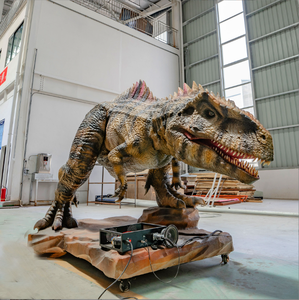 Modelo <span class=keywords><strong>de</strong></span> dinosaurio <span class=keywords><strong>de</strong></span> metal <span class=keywords><strong>de</strong></span> simulación realista gigante <span class=keywords><strong>de</strong></span> tamaño real con control remoto para uso en centros comerciales y parques <span class=keywords><strong>de</strong></span> aventura - Product Image 1