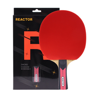 Raquette de ping-pong Reactor Carbon Control Performance avec poignée ergonomique et contrôle des vibrations