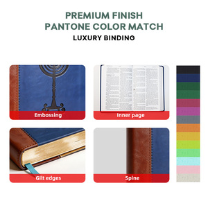 Biblias <span class=keywords><strong>de</strong></span> Estudio en Cuero PU Personalizadas por el Fabricante con Logotipo Grabado, <span class=keywords><strong>Biblia</strong></span> <span class=keywords><strong>de</strong></span> Estudio Palabra Clave en Español - Product Image 2