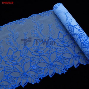 Bandes de guipure, garniture de dentelle, dentelle de Guatémala, garniture de dentelle ecclésiastique, style Insta Fashion, prix abordable, couleur Teal, bandes de broderie - Product Image 2