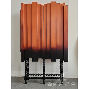Good Selling Irregular Brown Wood Modern <b>Cabinet</b> Design Living <b>Room</b> Home Furniture <b>Storage</b> Standing <b>Cabinets</b> Home Furniture Cabi - Product Image 4