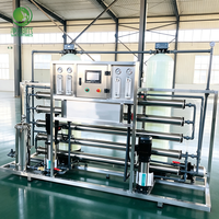 Machine de purification RO industrielle à double étage, sortie d'eau personnalisable pour le traitement de l'eau brute à haute salinité