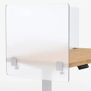 아크릴 클램프 책상 분배기 24 "x 24" H 플라스틱 개인 책상 마운트 칸막이 패널
