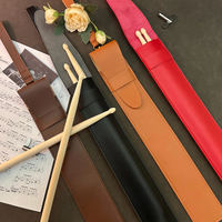 Sac à baguettes en cuir RR Factory, cadeau pour musicien, batteur, étui pour baguettes, pochette portable, étui de protection pour baguettes
