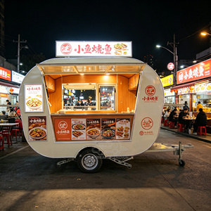 Remolque de Café Certificado por DOT, Camión de Donuts Comercial, Carrito de Comida Flexible para Tacos - Product Image 1